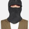 KANGOL FAUX FUR BALACLAVA BLACK