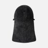 KANGOL FAUX FUR BALACLAVA BLACK