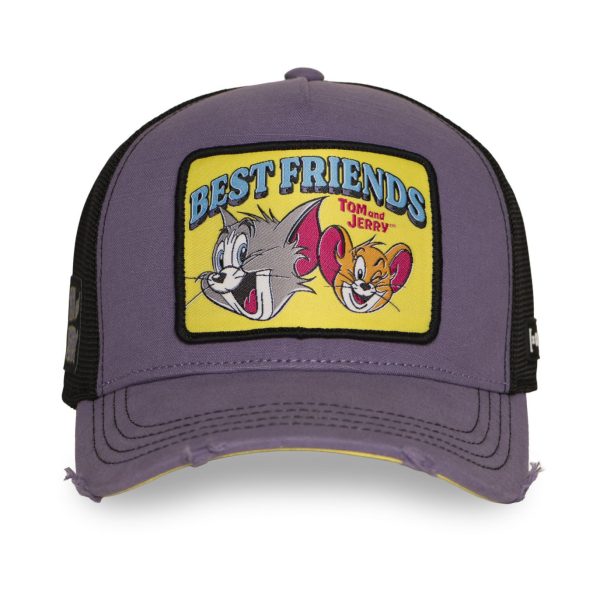 Casquette-Trucker-filet-finitions-premium-Tom--Jerry-Best-Friends FRONT CAPSLAB TOM & JERRY BEST FRIENDS
