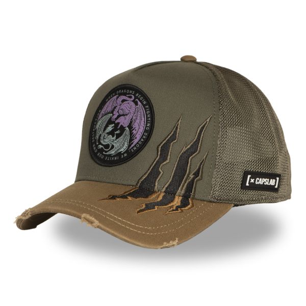 Casquette-trucker-premium-avec-filet-et-patch-House-of-the-Dragons CAPSLAB HOUSE OF THE DRAGONS
