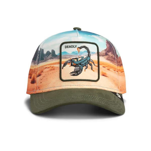 101-2695-PAL01-F01 Baseball Cap Scorpion In The Element Palm - Goorin Bros