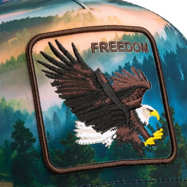 101-2702-GRO01-D01 Baseball Cap Eagle In The Element, Multicolor - Goorin Bros
