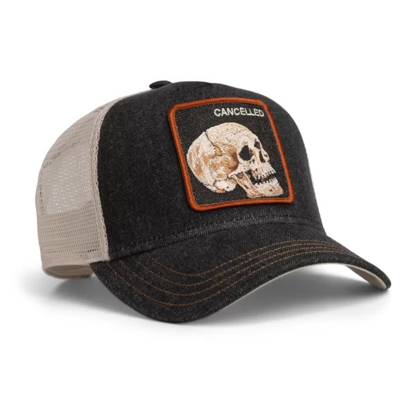 Baseball Cap Denim Skull, Black - Goorin Bros
