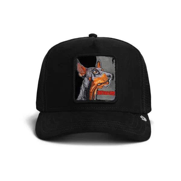 101-2981-VOI01-F01 Baseball Cap Black Out Doberman Void - Goorin Bros