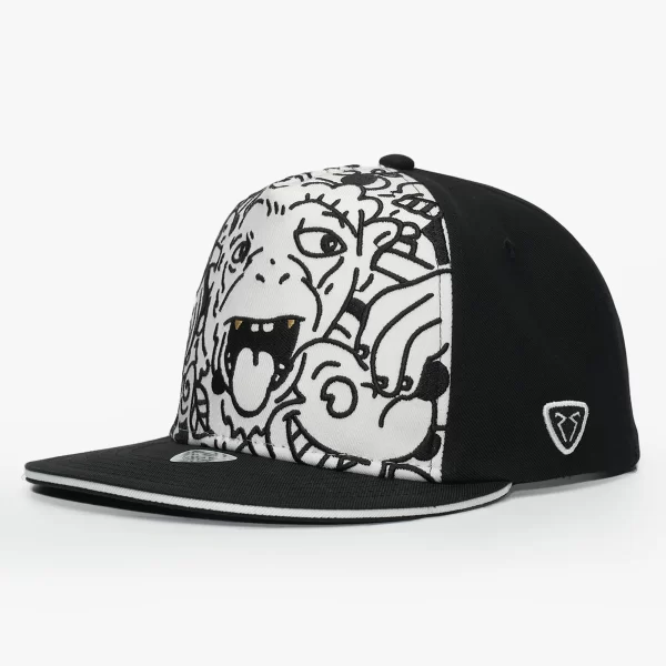 ART COLLECTION - DOODLE MONKEY - BLACK/WHITE