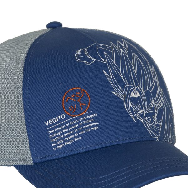 Casquette-trucker-avec-filet-Dragon-Ball-Vegito CLOSE UP CAPSLAB DRAGONBALL VEGITO
