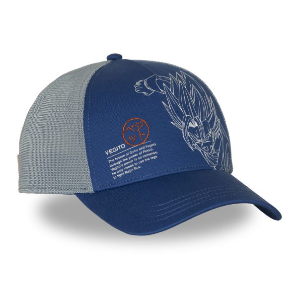 Casquette-trucker-avec-filet-Dragon-Ball-Vegito SIDE CAPSLAB DRAGONBALL VEGITO
