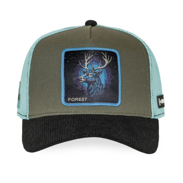 Casquette-trucker-premium-avec-filet-Forest FRONT CAPSLAB FOREST DEAR