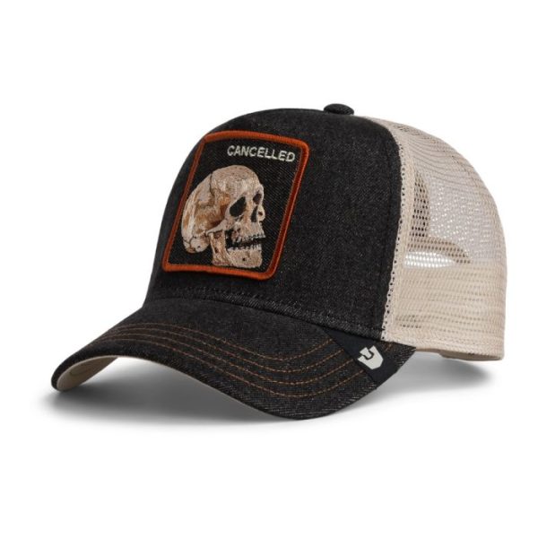 Baseball Cap Denim Skull, Black - Goorin Bros