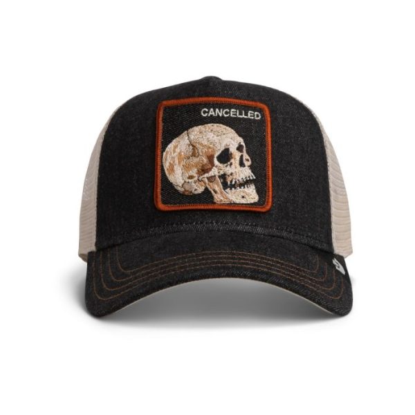 Baseball Cap Denim Skull, Black - Goorin Bros