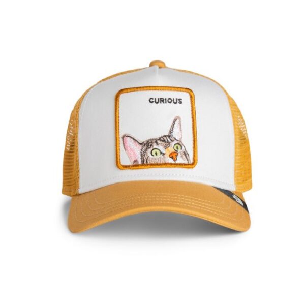 Kids Baseball Cap Curious Cat Mini, Ochre - Goorin Bros