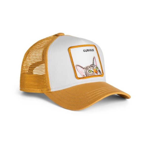 Kids Baseball Cap Curious Cat Mini, Ochre - Goorin Bros