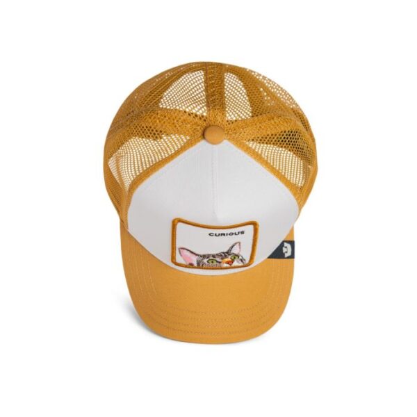 Kids Baseball Cap Curious Cat Mini, Ochre - Goorin Bros