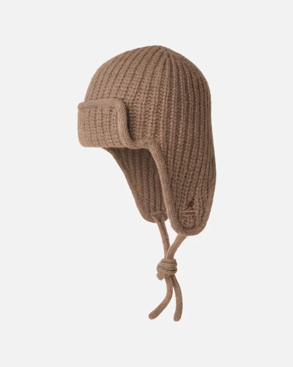 KANGOL TRAPPER MIXED BONNET TAUPE