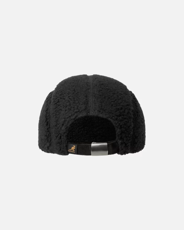 KANGOL SCRIPT FAUX SHEPRA 5-PANEL BLACK