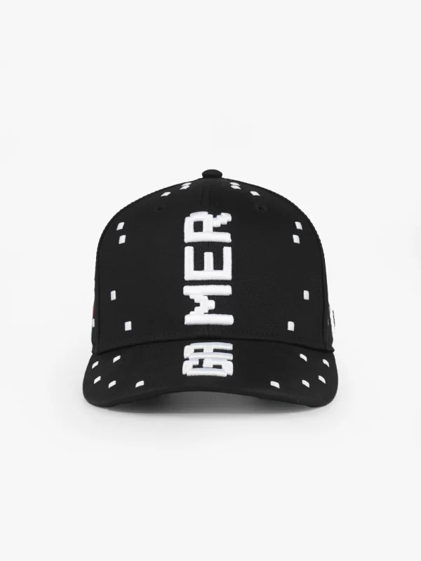 BASEBALL CAP - CURVED VISOR - URBAN COLLECTION - GAMER - BLACK