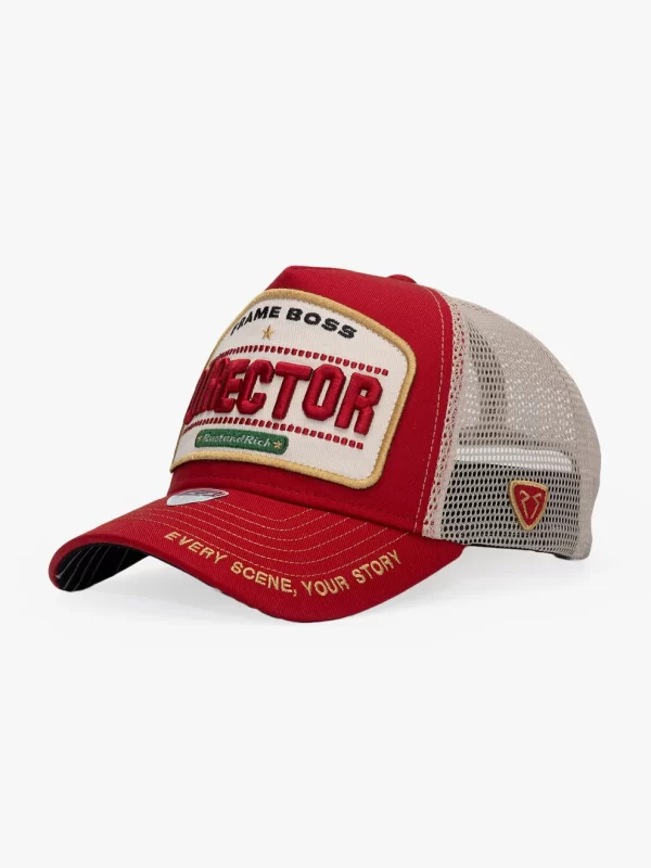TRUCKER HAT - PROFESSIONAL COLLECTION - DIRECTOR - RED