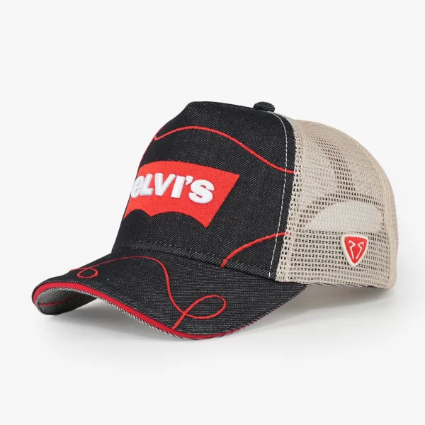 TRUCKER HAT - URBAN COLLECTION - ELVIS - NAVY BLUE