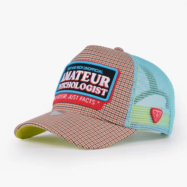 TRUCKER HAT - URBAN COLLECTION - PSYCHOLOGIST - ORANGE